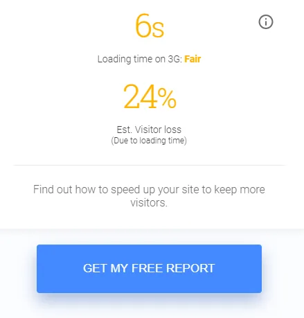 Pingdom website speed test tool interface