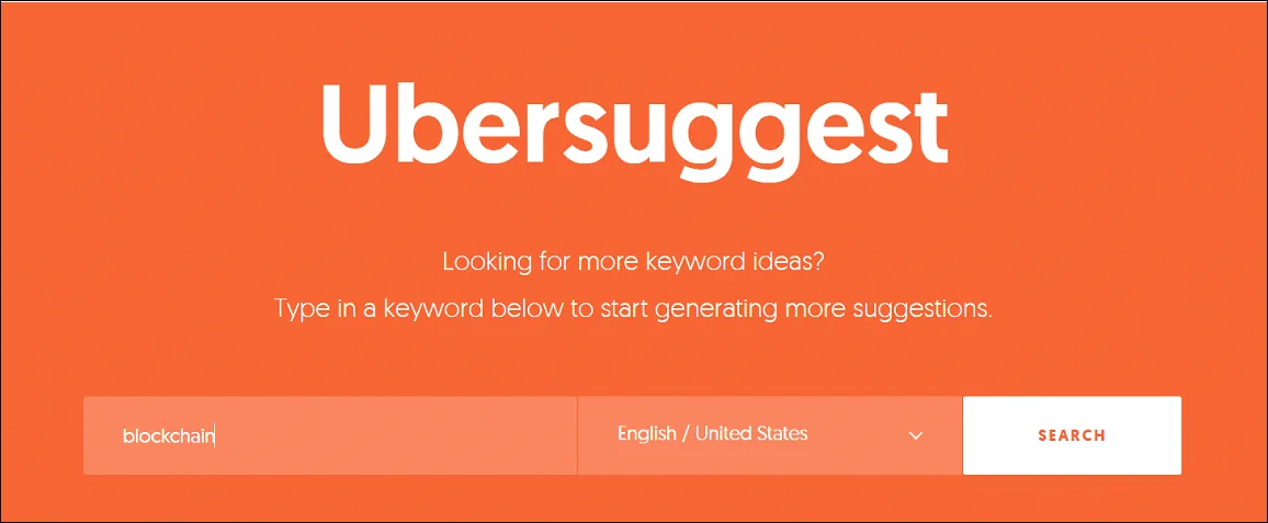 Keyword Research With Ubersuggest