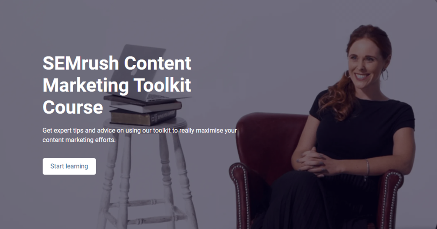 semrush content marketing toolkit cert